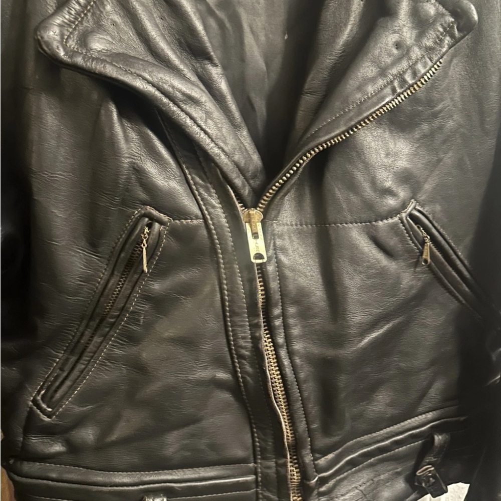 Vintage (1950s) CHP Horsehide Leather Jacket - Picture 2 of 5